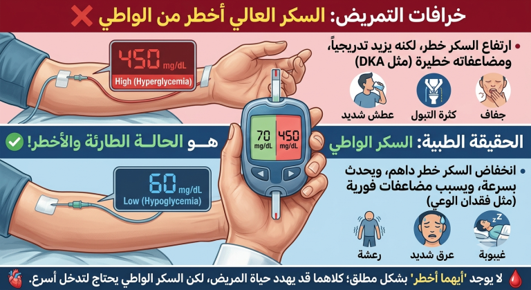 خطورة السكر العالى