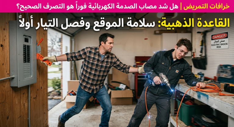 هنعمل اي لو شخص اتكهرب